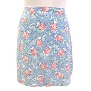 Vineyard Vines Skirt Size 12 A-Line Novelty Cocktail Lemonade